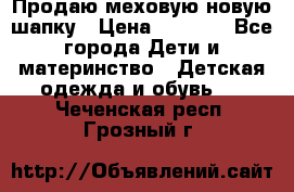 Продаю меховую новую шапку › Цена ­ 1 000 - Все города Дети и материнство » Детская одежда и обувь   . Чеченская респ.,Грозный г.